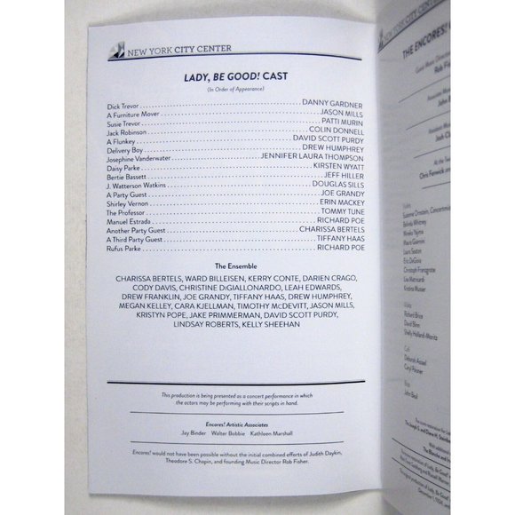 New York City Center Encores Playbill Feb 2015 Lady be Good Tommy Tune Donnell - Picture 5 of 9